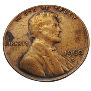 Moeda 1 Cent 1960 Letra D - EUA