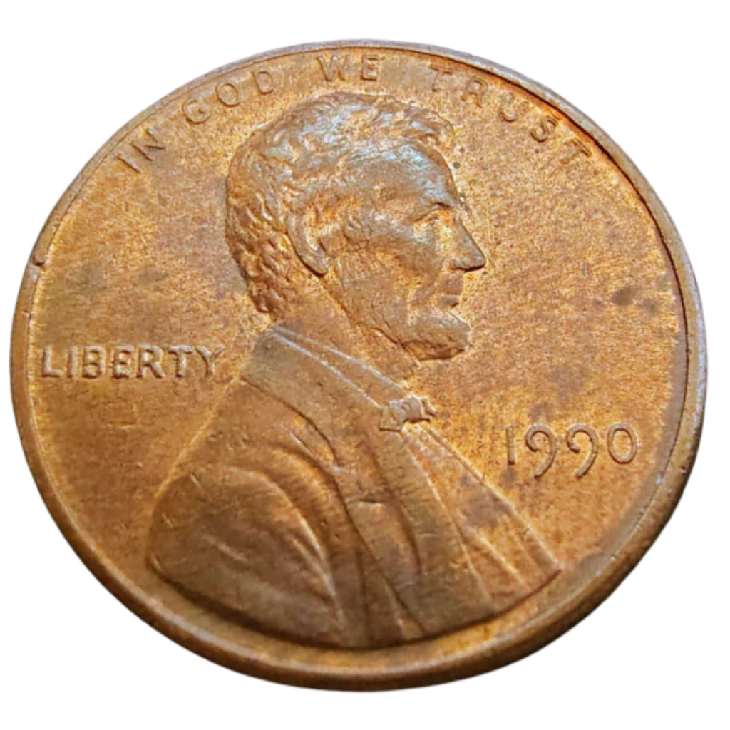 Moeda 1 Cent 1990 - EUA - Imagem 2