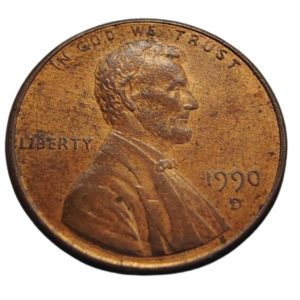 Moeda 1 Cent 1990 Letra D - EUA