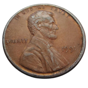 Moeda 1 Cent 1991 - EUA