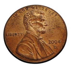 Moeda 1 Cent 2004 Letra D - EUA