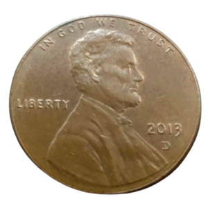 Moeda 1 Cent 2013 Letra D - EUA