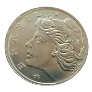 Moeda 1 Centavo 1967 Disco Grosso Brasil - MBC