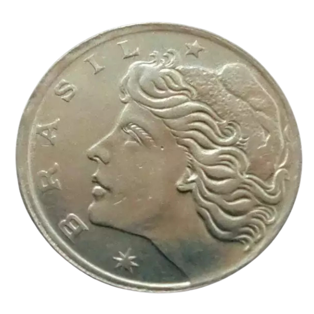 Moeda 1 Centavo 1967 Disco Grosso Brasil - MBC