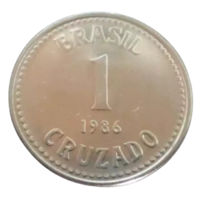 Moeda 1 Cruzado 1986 Brasil - SOB