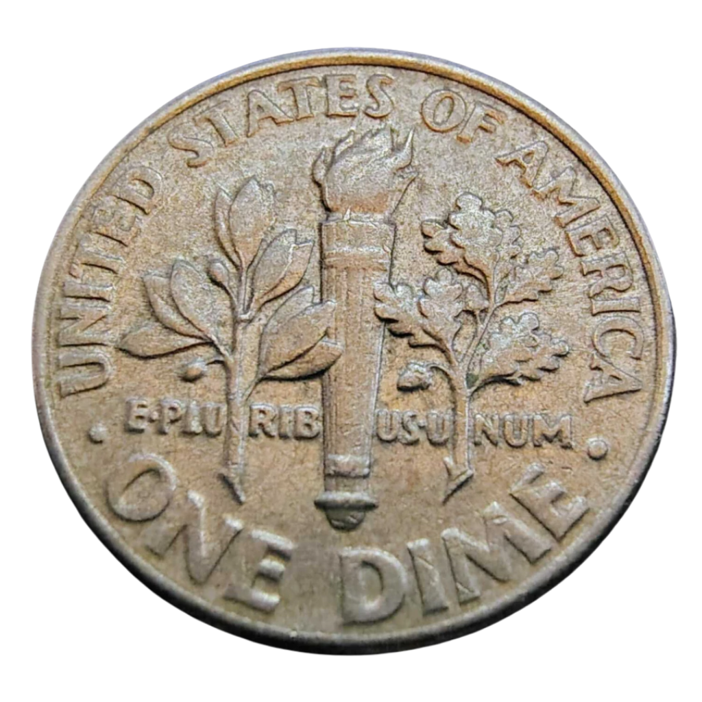 Moeda 1 Dime 1996 letra D - EUA - Imagem 2