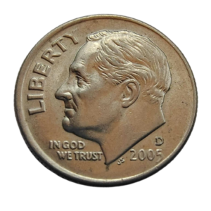 Moeda 1 Dime 2005 Letra D - EUA