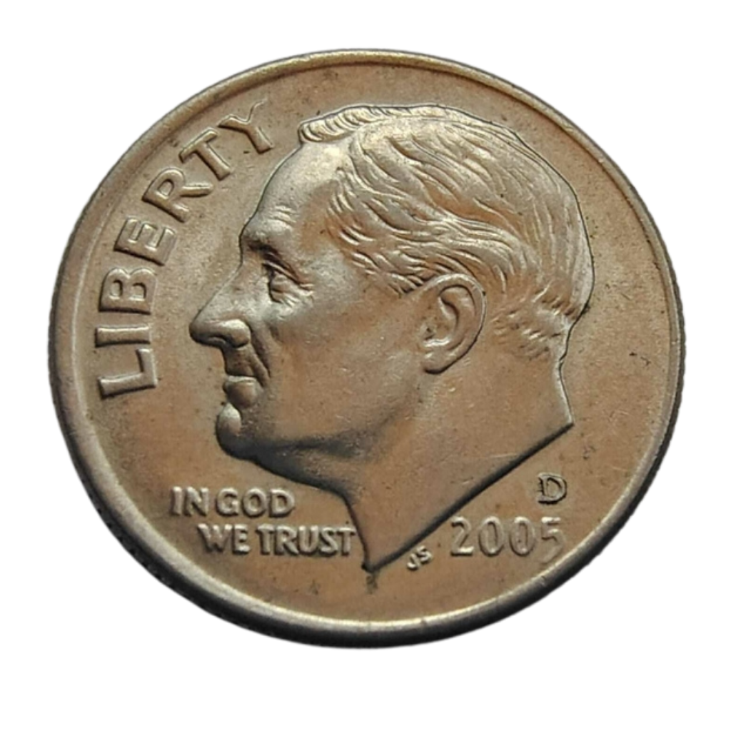 Moeda 1 Dime 2005 Letra D - EUA