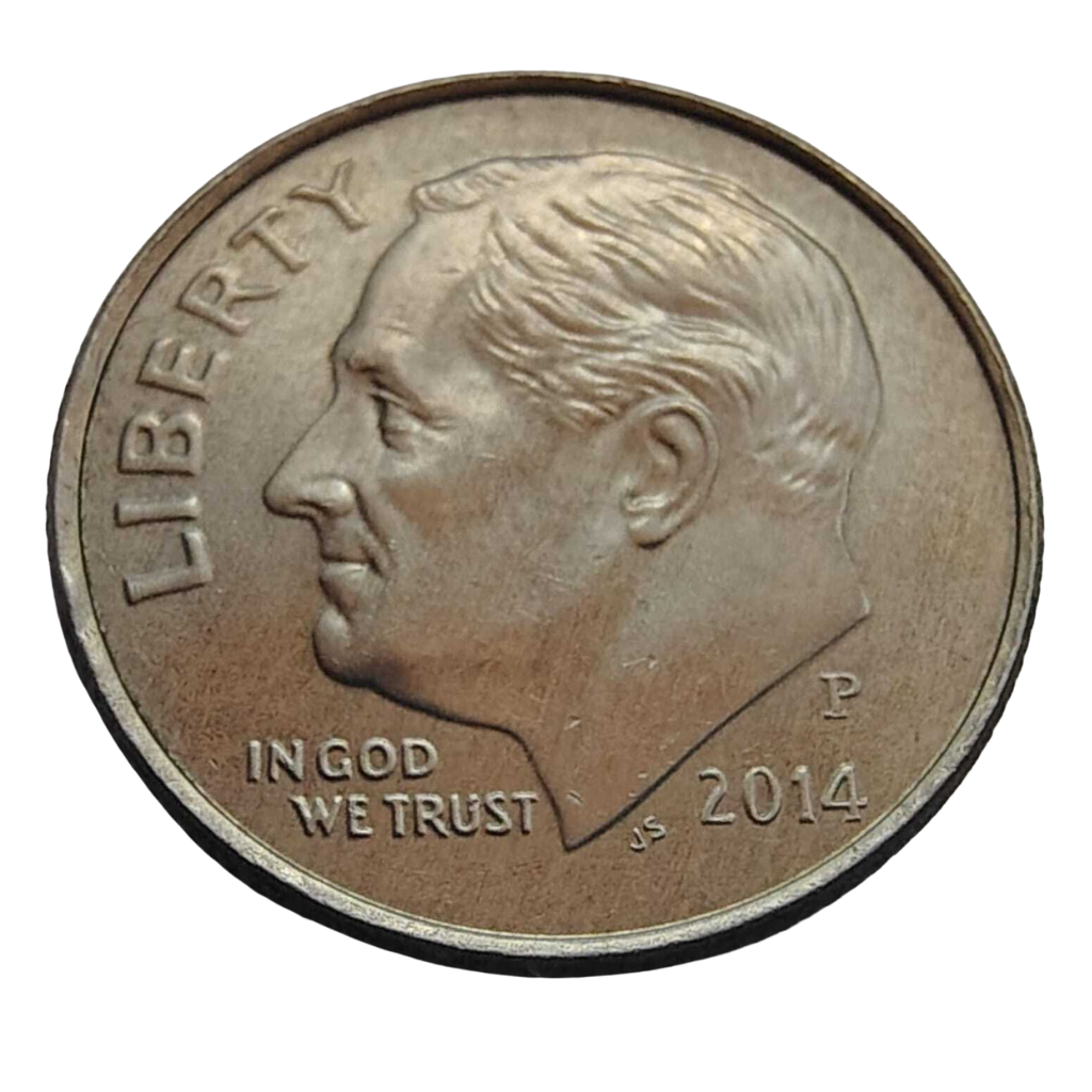 Moeda 1 Dime 2014 Letra P - EUA