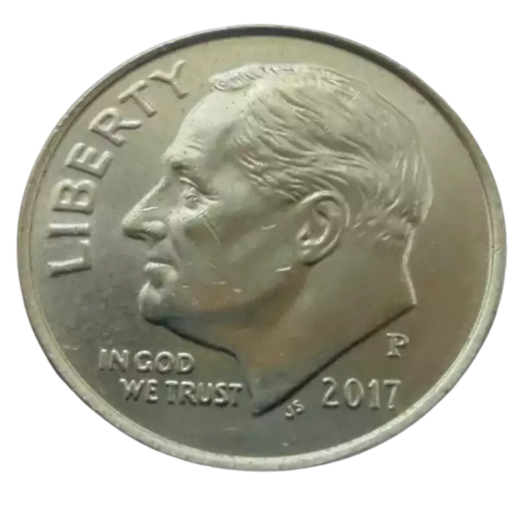 Moeda 1 Dime 2017 Letra P - EUA