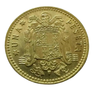 Moeda 1 Peseta 1975 - Espanha
