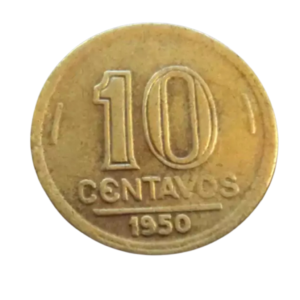 Moeda 10 Centavos 1950 José Bonifácio Brasil - MBC