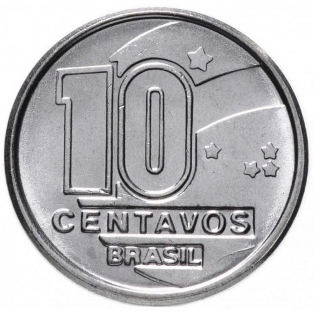 Moeda 10 Centavos 1990 Brasil - FC