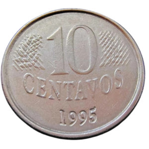 Moeda 10 Centavos 1995 Brasil - MBC
