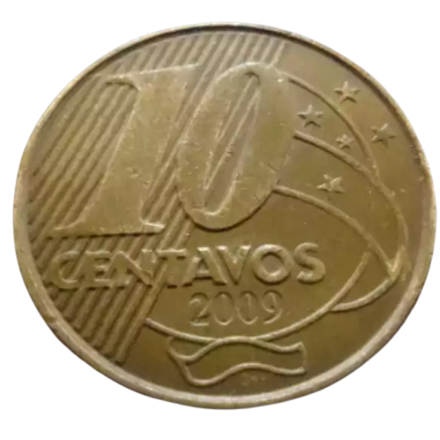 Moeda 10 Centavos 2009 Brasil - MBC