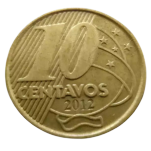Moeda 10 Centavos 2012 Brasil - MBC