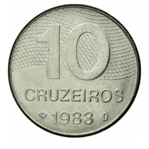 Moeda 10 Cruzeiros 1983 Brasil - MBC