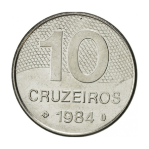 Moeda 10 Cruzeiros 1984 Brasil - MBC