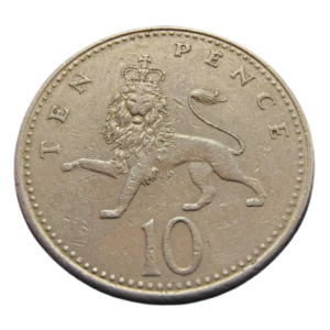 Moeda 10 Pence 1992 - Reino Unido