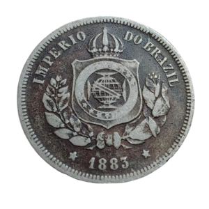 Moeda 100 réis 1883 Brasil - Império