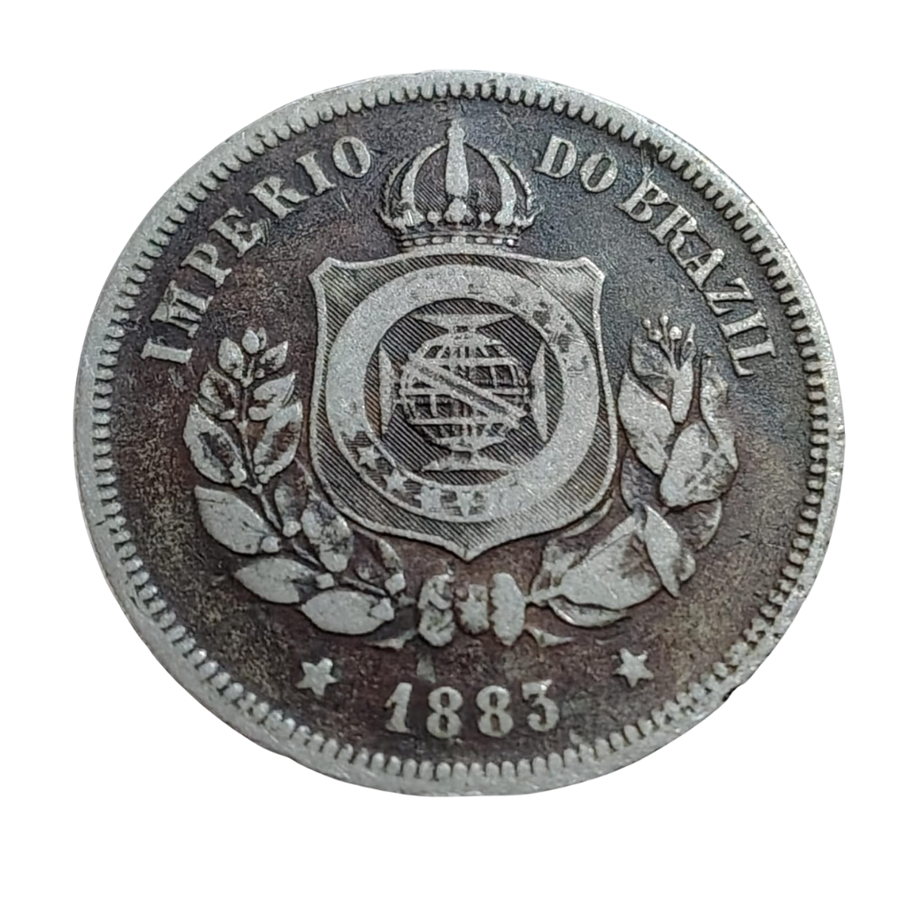 Moeda 100 réis 1883 Brasil - Império