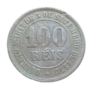 Moeda 100 Réis 1884 Império