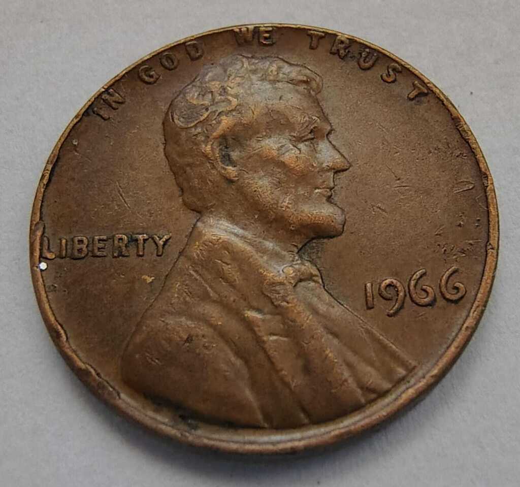 Moeda 1 Cent 1966 - EUA - Imagem 3