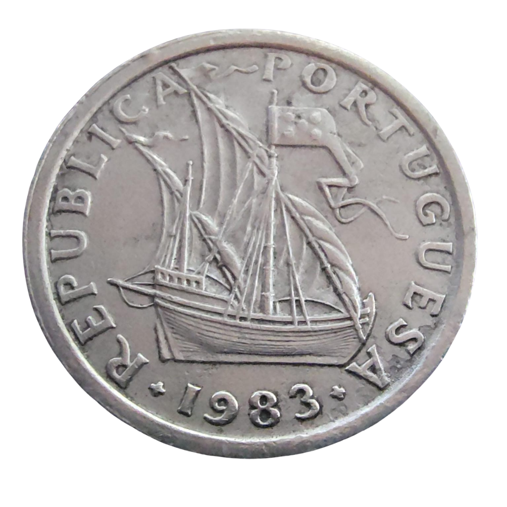 Moeda 2.5 escudos 1983 Portugal