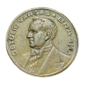 Moeda 20 Centavos 1943 Brasil Getúlio Vargas