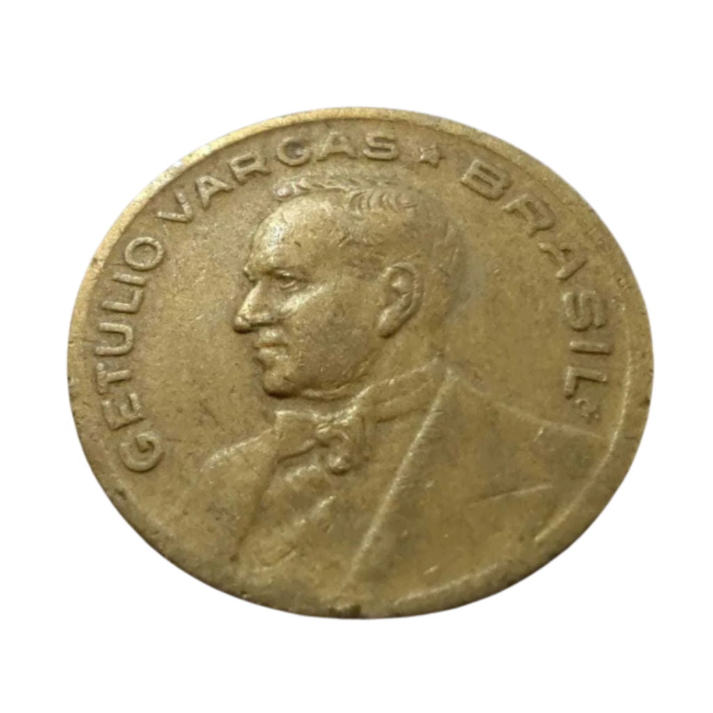 Moeda 20 Centavos 1944 Getúlio Vargas Brasil - MBC