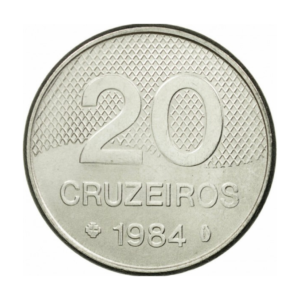 Moeda 20 Cruzeiros 1984 Brasil - MBC