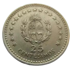 Moeda 25 Centésimos 1960 - Uruguai