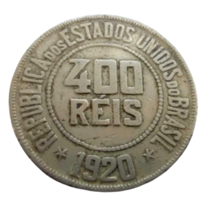 Moeda 400 Réis 1920 Brasil - MBC