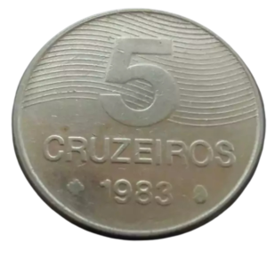 Moeda 5 Cruzeiros 1983 Brasil - MBC