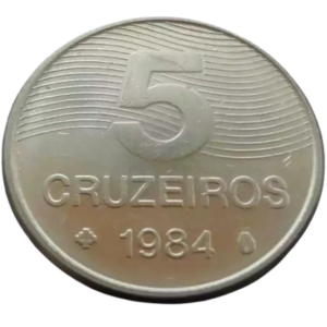 Moeda 5 Cruzeiros 1984 Brasil - MBC