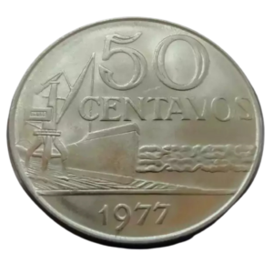Moeda 50 Centavos 1977 Brasil - MBC