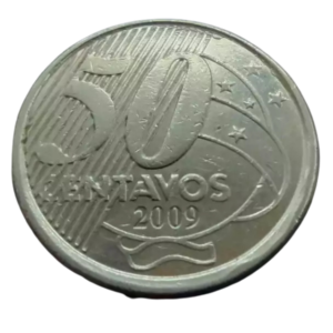 Moeda 50 Centavos 2009 Brasil - MBC