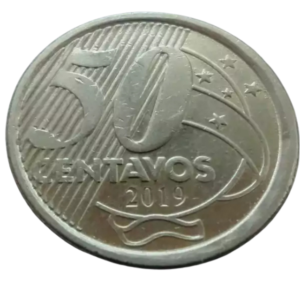 Moeda 50 Centavos 2019 Brasil - MBC