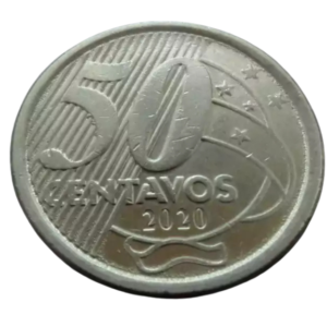 Moeda 50 Centavos 2020 Brasil - MBC