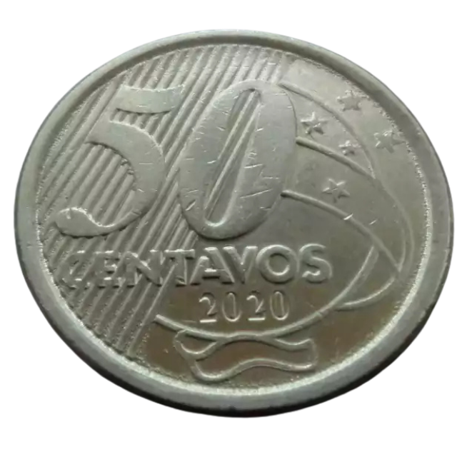 Moeda 50 Centavos 2020 Brasil - MBC