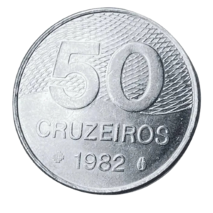 Moeda 50 Cruzeiros 1982 Brasil - MBC