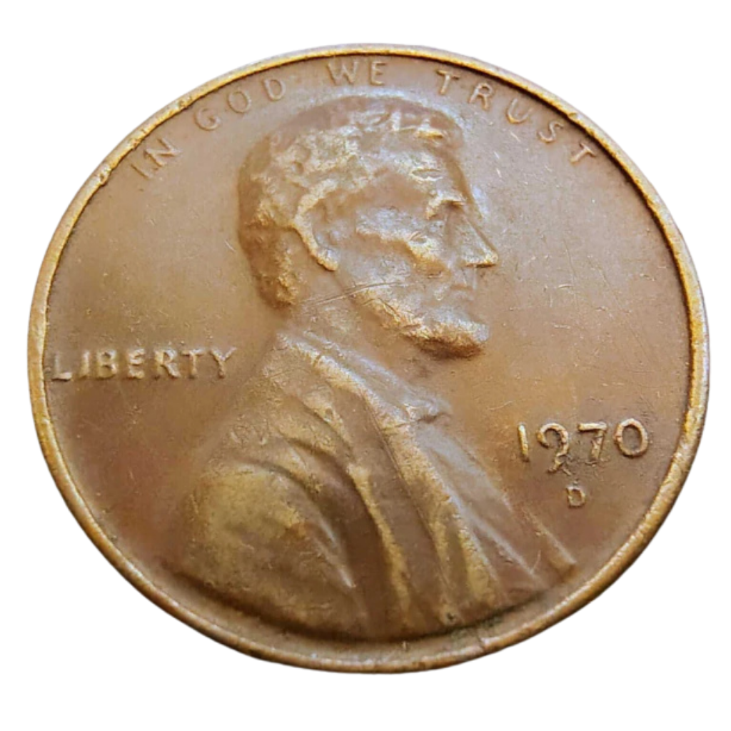 Moeda 1 Cent 1970 Letra D - EUA