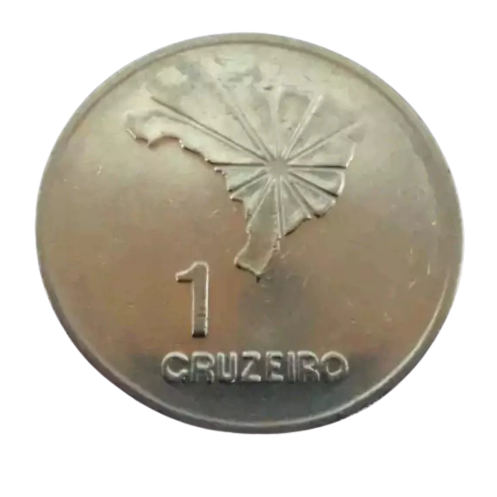 Moeda 1 Cruzeiro 1972 Brasil - MBC