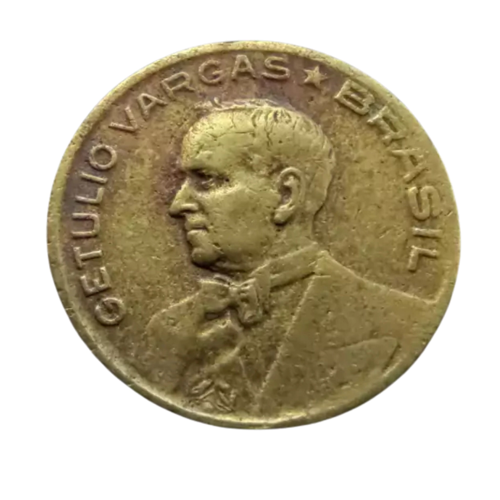 Moeda 10 Centavos 1946 Getúlio Vargas Brasil - MBC