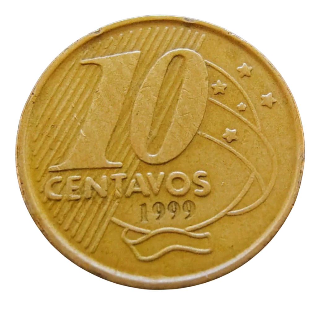 Moeda 10 Centavos 1999 Brasil - MBC