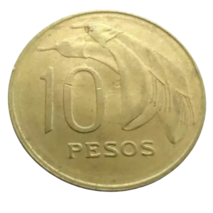 Moeda 10 Pesos 1968 - Uruguai
