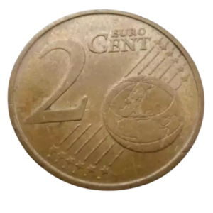 Moeda 2 Cents Euro 2002 - Portugal