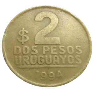 Moeda 2 Pesos 1994 - Uruguai