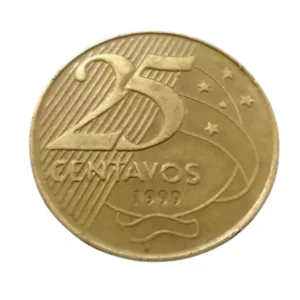 Moeda 25 Centavos 1999 Brasil - MBC