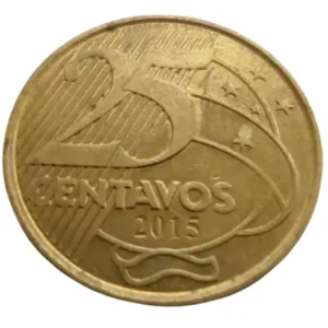 Moeda 25 Centavos 2015 Brasil - MBC